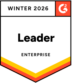 Badge graphic for G2 Sales Compensation Leader in the Enterprise sector, Winter 2026