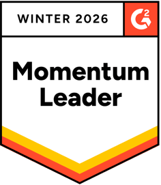 Badge graphic for G2 Momentum Leader in Sales Compensation, Winter 2026
