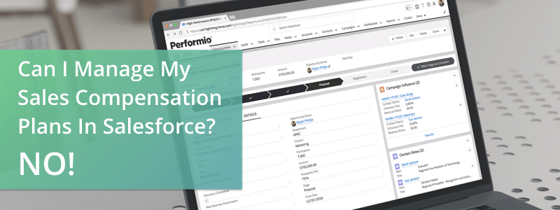 manage sales commissions in Salesforce