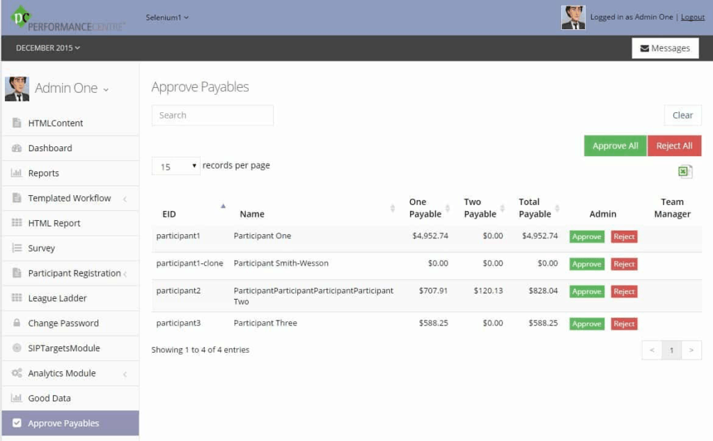approvals module