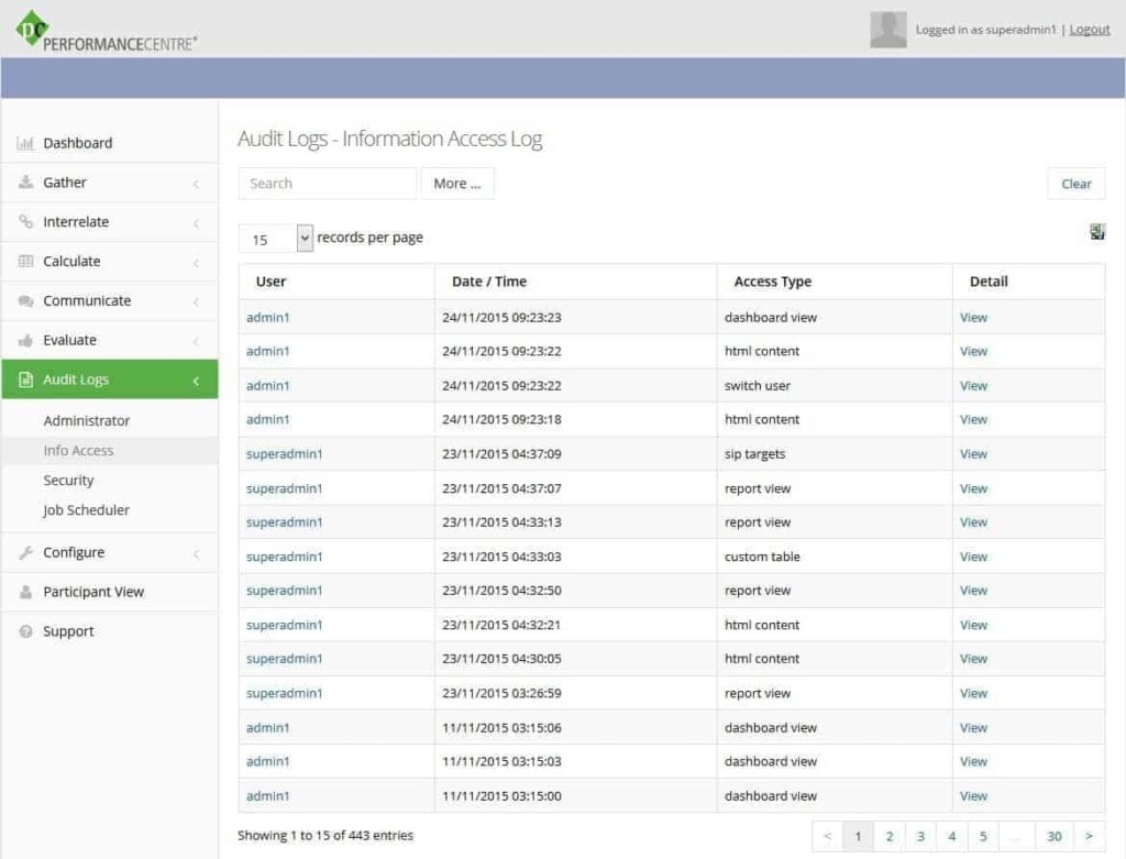 security log