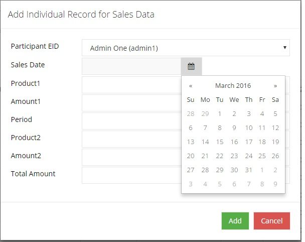 calendar picker