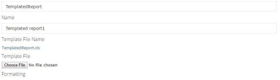 templated report oops