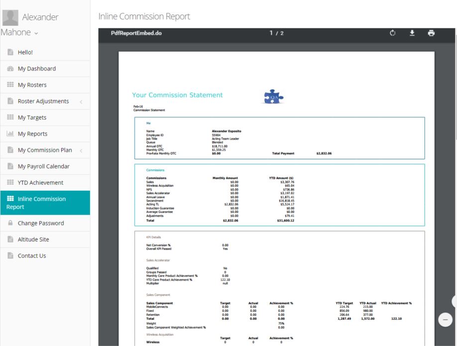 XLS statements inline
