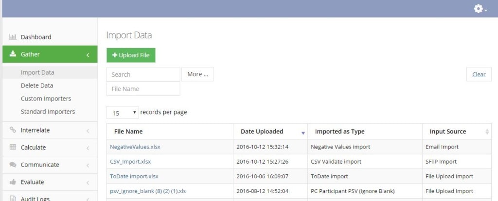 import data