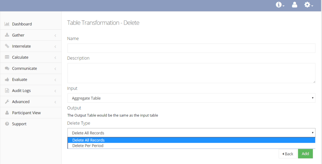 delete transform