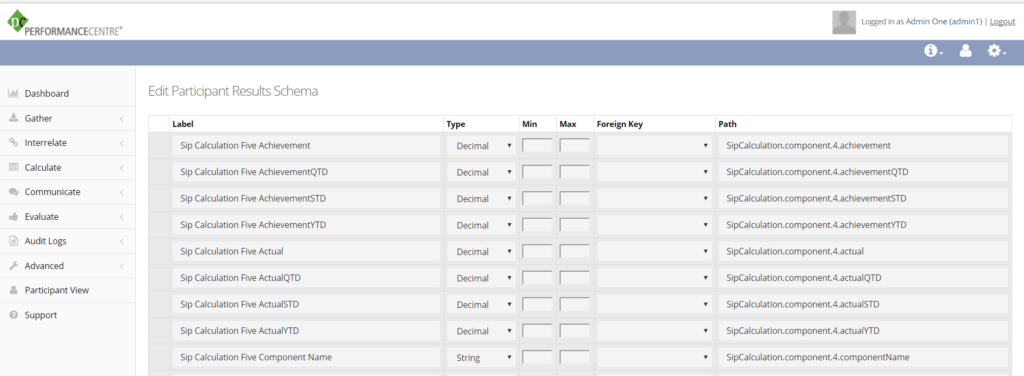 edit participant results schema