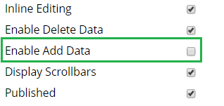 custom table module