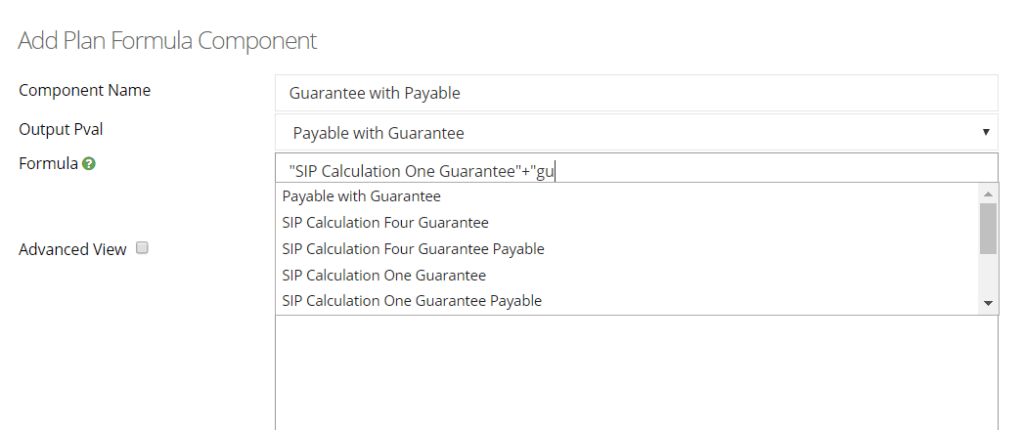 formula component enhancement