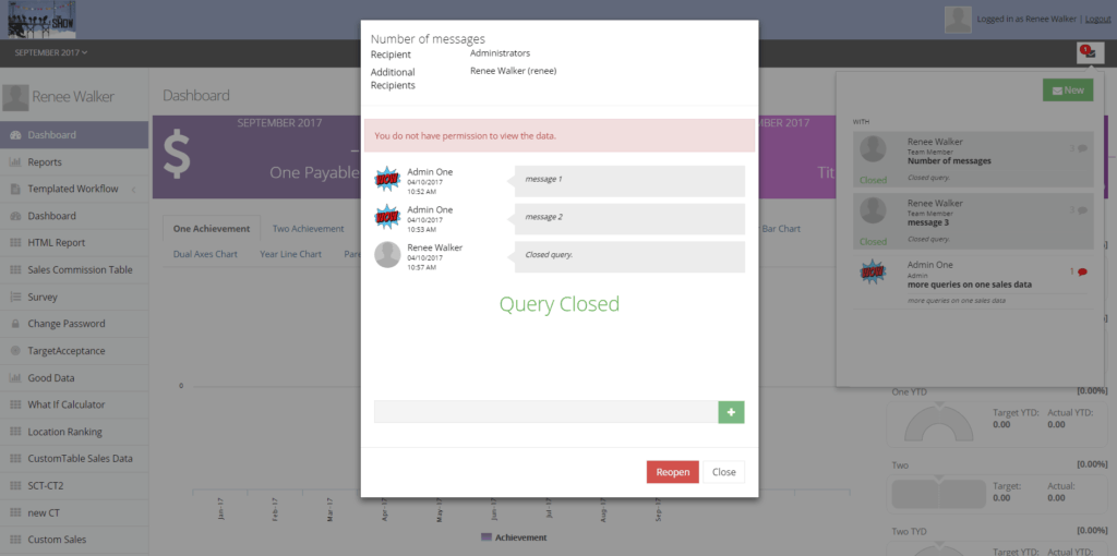 custom table queries on mailbox