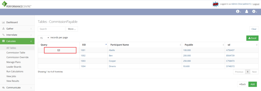 queries on custom table list view