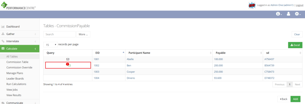 queries on custom table list view
