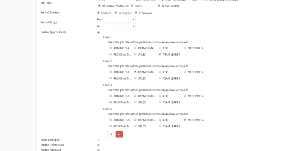 approval in the custom table module records for update