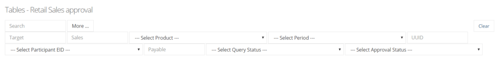 approval status and filter on administrator site