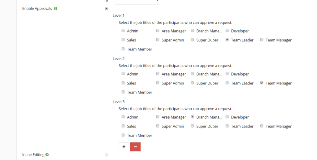 approvals by administrators