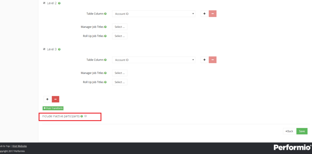sales rollup transformation