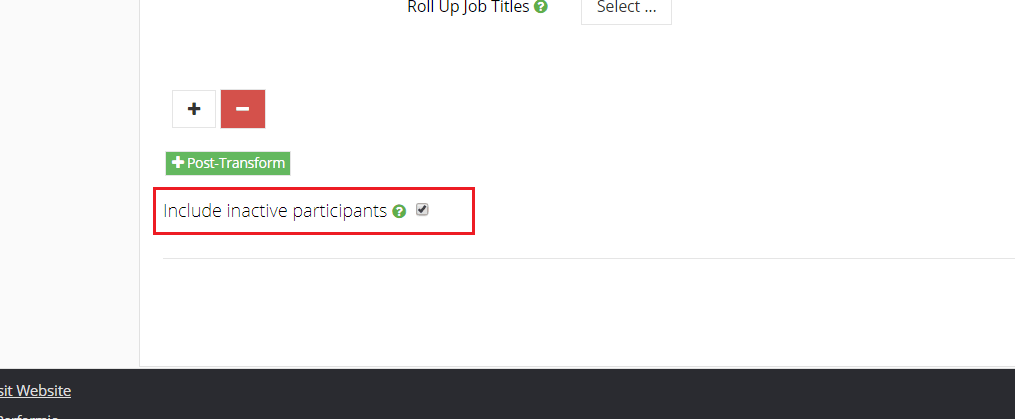 sales rollup transformation