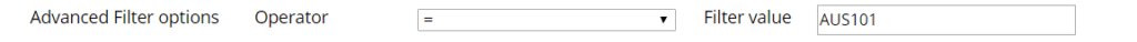 filtering custom table