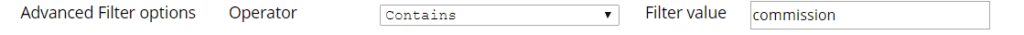 filtering custom table