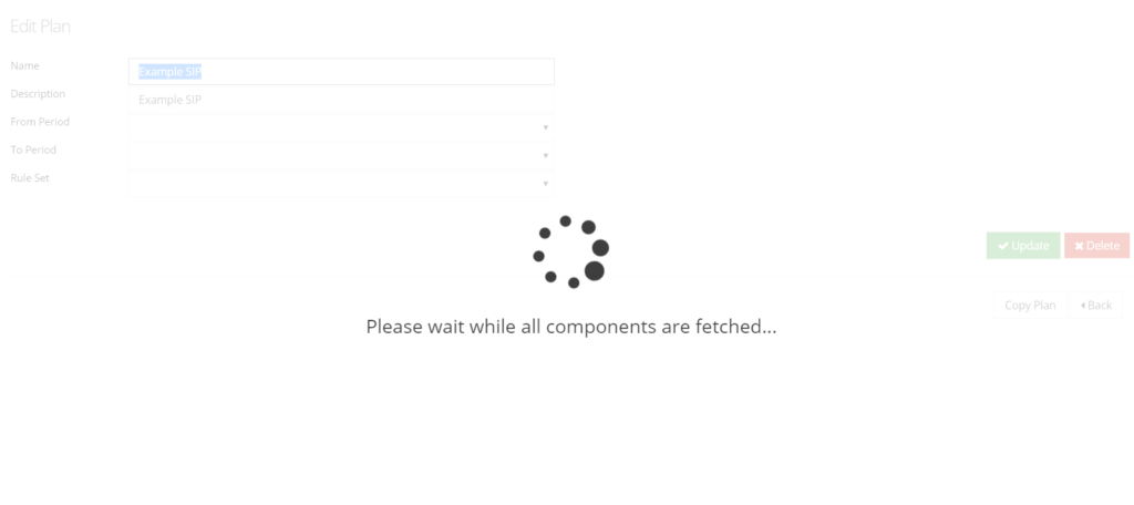 manage plans page