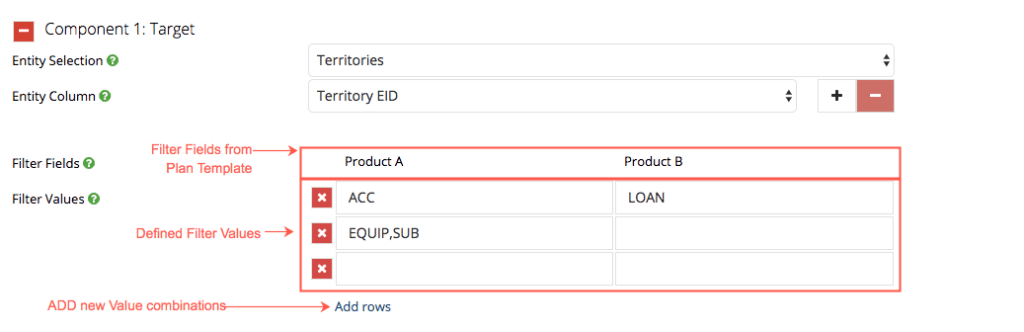 additional filter fields