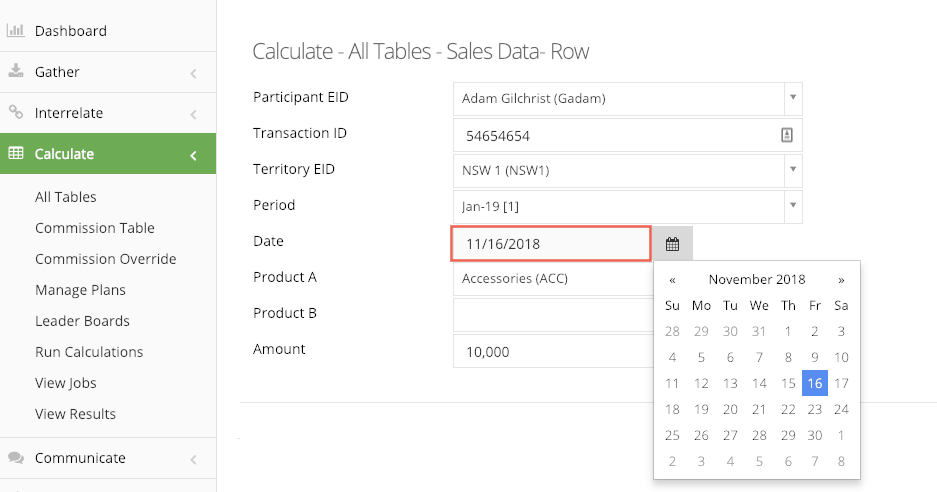 formatted dates