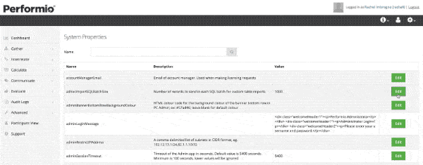 system properties