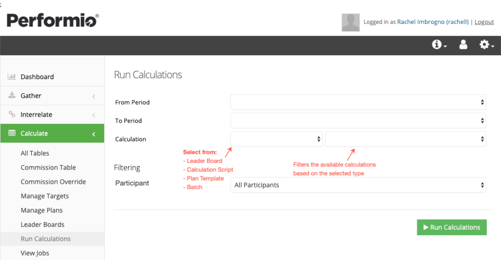 Enhancement - Run Calculation