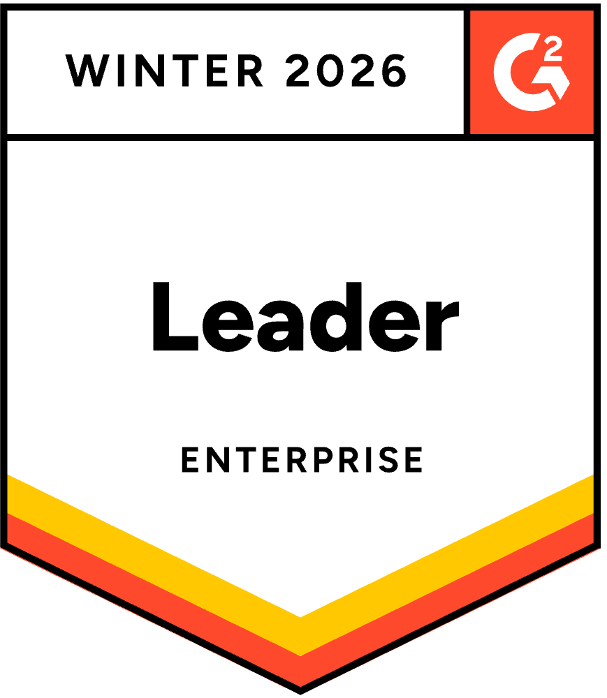 Badge graphic for G2 Sales Compensation Leader in the Enterprise sector, Winter 2026